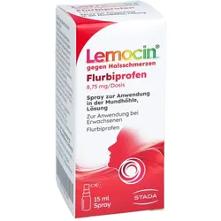 Lemocin gegen Halsschmerzen Flurbiprofen 8,75mg/Dosis Spray zur Anwendung in der Mundhöhle