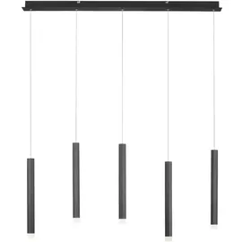 just light. LED-Pendelleuchte BRUNO fünfflammig, schwarz