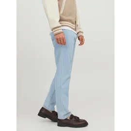 JACK & JONES "JJICHRIS JJORIGINAL SQ 738 NOOS", Herren, Gr. 28, Länge 32, blau (light blau denim), Denim/Jeans, Obermaterial: 100% Baumwolle, unifarben, relaxed fit lang, Jeans, mit Faded-Effekten