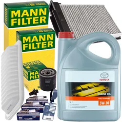 Mann Filter Inspektionspaket Filtersatz+original 5w30 Öl Für Toyota Aygo 68 Ps: Inspektionspaket Toyota: 0892202003 Toyota: 0892202005 Bosch: 09864520
