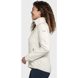 Schöffel Fleece Jk Style Ash WMS, leichte Fleecejacke aus wärmendem Tecnopile, schnelltrocknende Outdoorjacke mit 2-Wege-Stretch, whisper white, 44