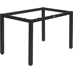 Garden Emotions Outdoor Tischgestell für rechteckige Tischplatten 120x80 cm Lexus schwarz