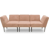 Domo Collection Sofa-Eckelement DOMO COLLECTION 700010 Lieferzeit nur 2 Wochen, auch einzeln stellbar" Polsterelemente Gr. Cord, rosa (rose) Sofaelemente