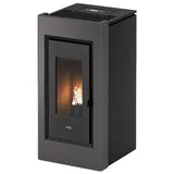 Cadel Prince 11 Pelletofen 10,5kW Titanium Freie Aufstellung 25kg Wirkungsgrad 90% - Silber