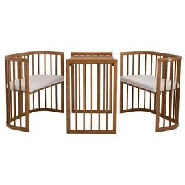 Waldin Babybett 7in1 mit Matratze, mitwachsendes Kinder-Bett