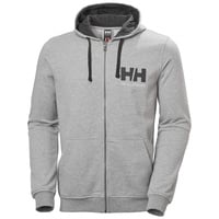 HELLY HANSEN Herren HH Logo Full Zip Sweatshirt, 949 Grey Melange, M