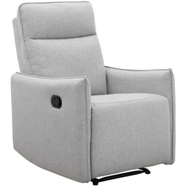 dorel home Relaxsessel Lugo Polyester 71 x 102 x 86 cm Grau mit Schlaffunktion