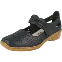 Rieker Damen 41399 Geschlossene Ballerinas, Blau 40