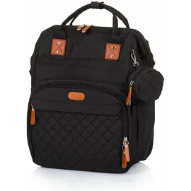 Chipolino Wickeltasche Kinderwagen Rucksack Schwarz