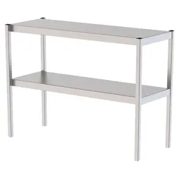 Aisi 304 Edelstahl Tisch Rack mit zwei Regalen für Küchen und Vorbereitung 1400X400X700Mm.
