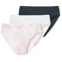 SCHIESSER Slip 95/5 (3-St) unterhose unterwäsche basic bunt|rosa 140