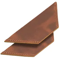 Londo handgefertigtes dreieckiges Lesezeichen aus echtem Leder (2er-Set)