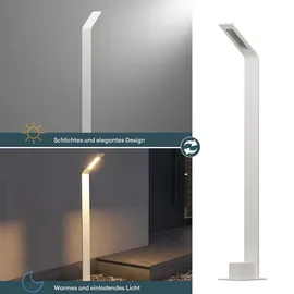 doporro Wegeleuchte weiß 128x98x408mm 6W IP65 wetterfest