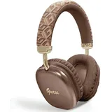 binom GUESS Bluetooth 5.3 Wireless Headset Kopfhörer OnEar Script Metal Logo Braun