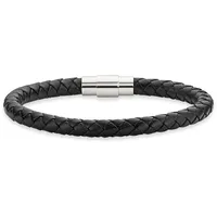 Bruno Banani Lederarmband grau 20,5