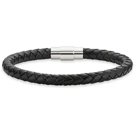 Bruno Banani Lederarmband grau 20,5