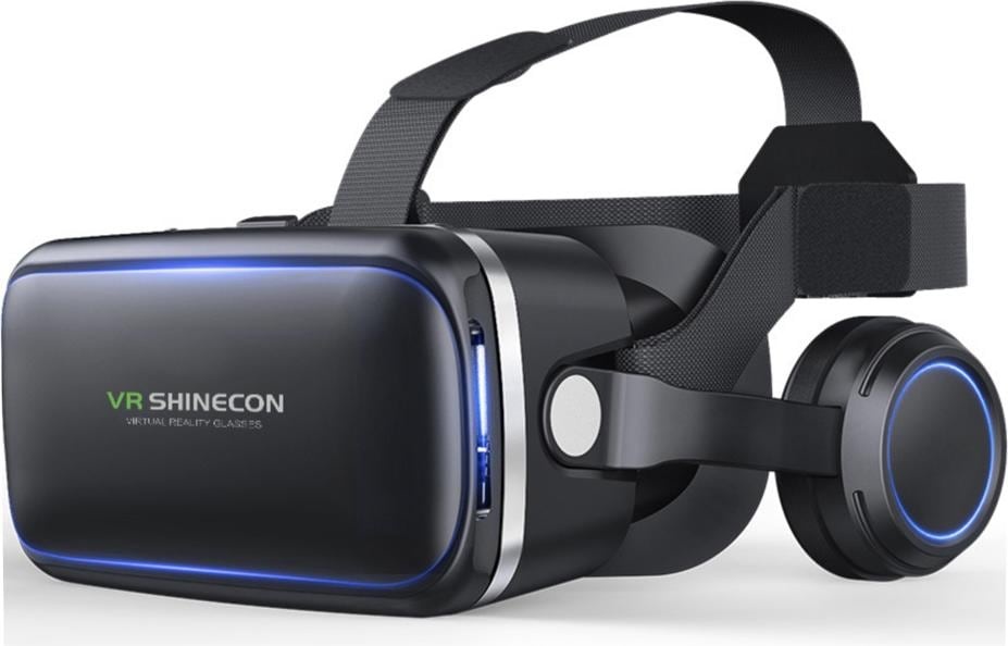 VR Shinecon 3D Virtual Reality Headset mit auditivem Eintauchen, VR Brille