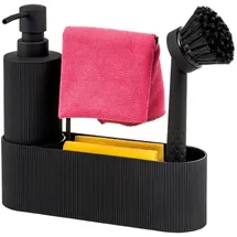 ELUNO Spülbecken-Set 22 x 24 x 6,5 cm Schwarz