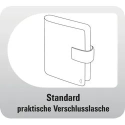 Chronoplan Timer-Ringbuch Standard Midi Basic Kunststoff schwarz