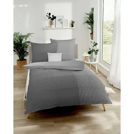 KAEPPEL Master Mako-Satin zinn 135 x 200 cm + 80 x 80 cm