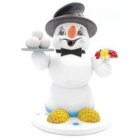Schweda Schneemann Räuchermann 19 cm