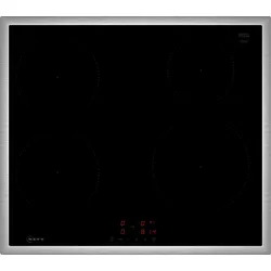 NEFF Induktions-Kochfeld "T46SBE1L0", grau (edelstahl), B:58,3cm H:5,5cm T:51,3cm, Kochfelder, mit einfacher Touch Control Bedienung