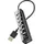 ngs IHUB7 Tiny USB 2.0 Hub 7 Ports mit Power Adapter 5V/1A, universell kompatibel, Plug and Play