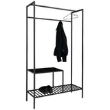 House Nordic Vita Garderobenständer 38 x 101 x 0 cm schwarz