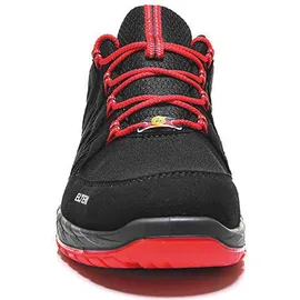 ELTEN Halbschuh MADDOX Low ESD, schwarz-rot, S3, 42