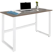 HJH Office Schreibtisch Workspace Light I Walnuss / Weiß