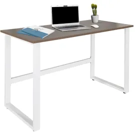 HJH Office Schreibtisch Workspace Light I Walnuss / Weiß