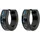 Jobo Creolen Edelstahl schwarz beschichtet mit Carbon 13,2mm