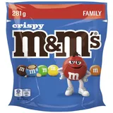 M&Ms Crispy, Family Pack, mit Knusperreis-Kern, 281 g