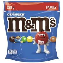 M&Ms Crispy, Family Pack, mit Knusperreis-Kern, 281 g