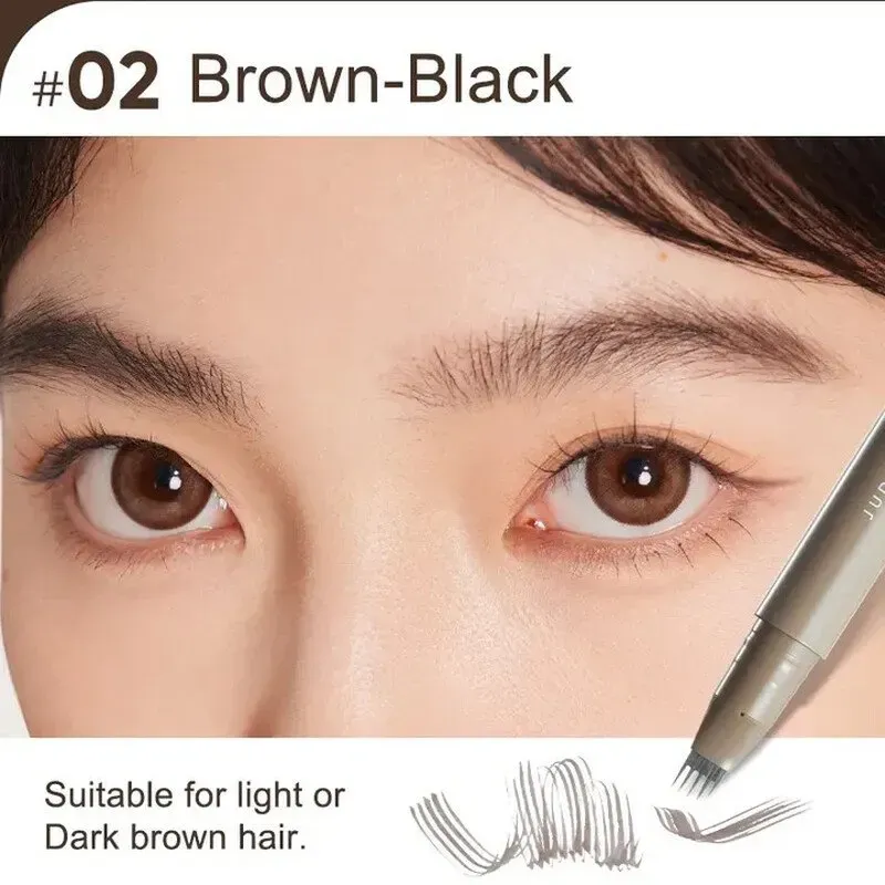 JUDYDOLL LIQUID EYEBROW PEN #02DARK BROWN