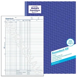 Avery Zweckform Formularbuch Kassenbuch 426 A4 Weiß