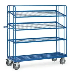 Etagenwagen 4496, 4 Böden, Tragkraft 500kg - blau
