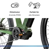 Zündapp E-Bike MTB X900 27,5 Zoll 10-Gang 733 Wh khaki