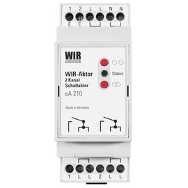 WIR elektronik WIR-Elektronik Schaltaktor eA210, Funk, 2-Kanal, Hutschiene