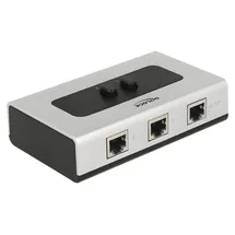DeLock Switch RJ45 10/100/1000 2 port manual bidirectional
