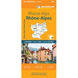 Michelin Rhone-Alps - Michelin Regional Map 523