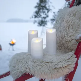 Star Trading M-Twinkle LED-Kerze 12,5 cm weiß