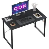 ODK Kleiner Schreibtisch 100x48x74cm mit Aufbewahrung und