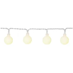 MARELIDA LED Deko Lichterkette Berry 20 weiße opale Kugeln Bälle Batterie für Innen