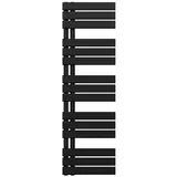doporro Badheizkörper 400 x 1310 mm 544 W schwarz Seitenanschluss