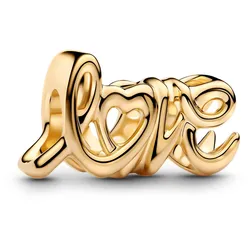 Pandora 763055C00 Charm Handgeschriebene Liebe Goldfarben