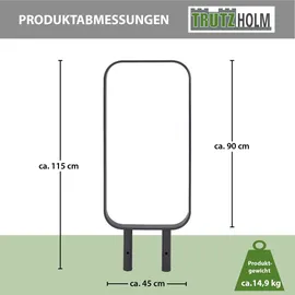 Trutzholm Fahrradständer 2x Anlehnbügel 115 x 45 cm Flachstahl 12 mm Anthrazit