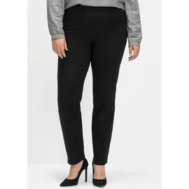 sheego Schlupfhose klassisch Schwarz 50