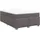 vidaXL Boxspringbett mit Matratze Grau 140x200 cm Kunstleder