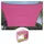 Perel Sonnensegel rechteckig 4 x 3 m Fuchsia